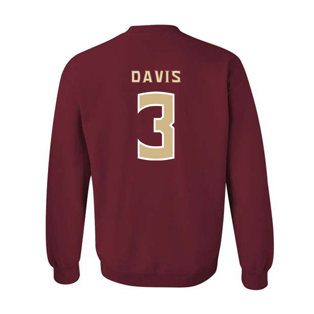 FSU - NCAA Football : Kam Davis - Replica Shersey Crewneck Sweatshirt-1