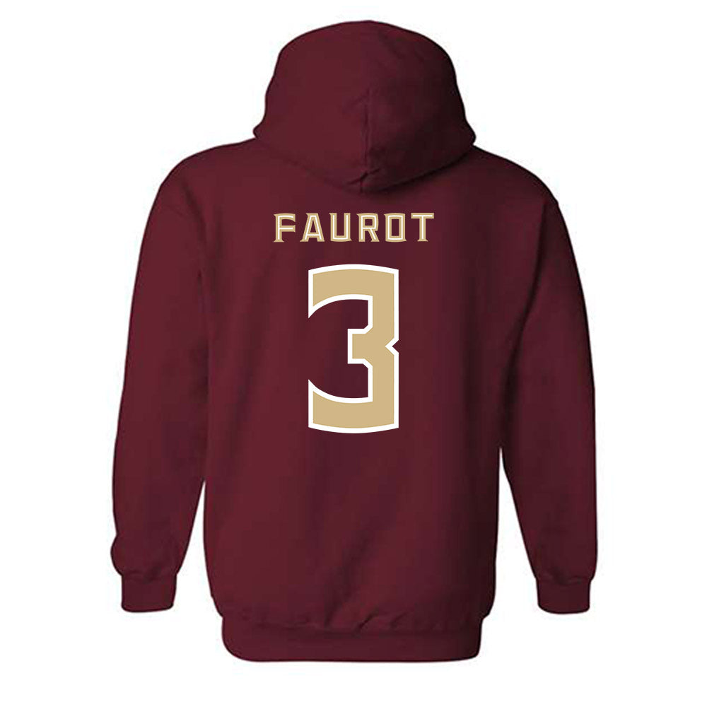 FSU - NCAA Baseball : Drew Faurot - Replica Shersey Hooded Sweatshirt-1