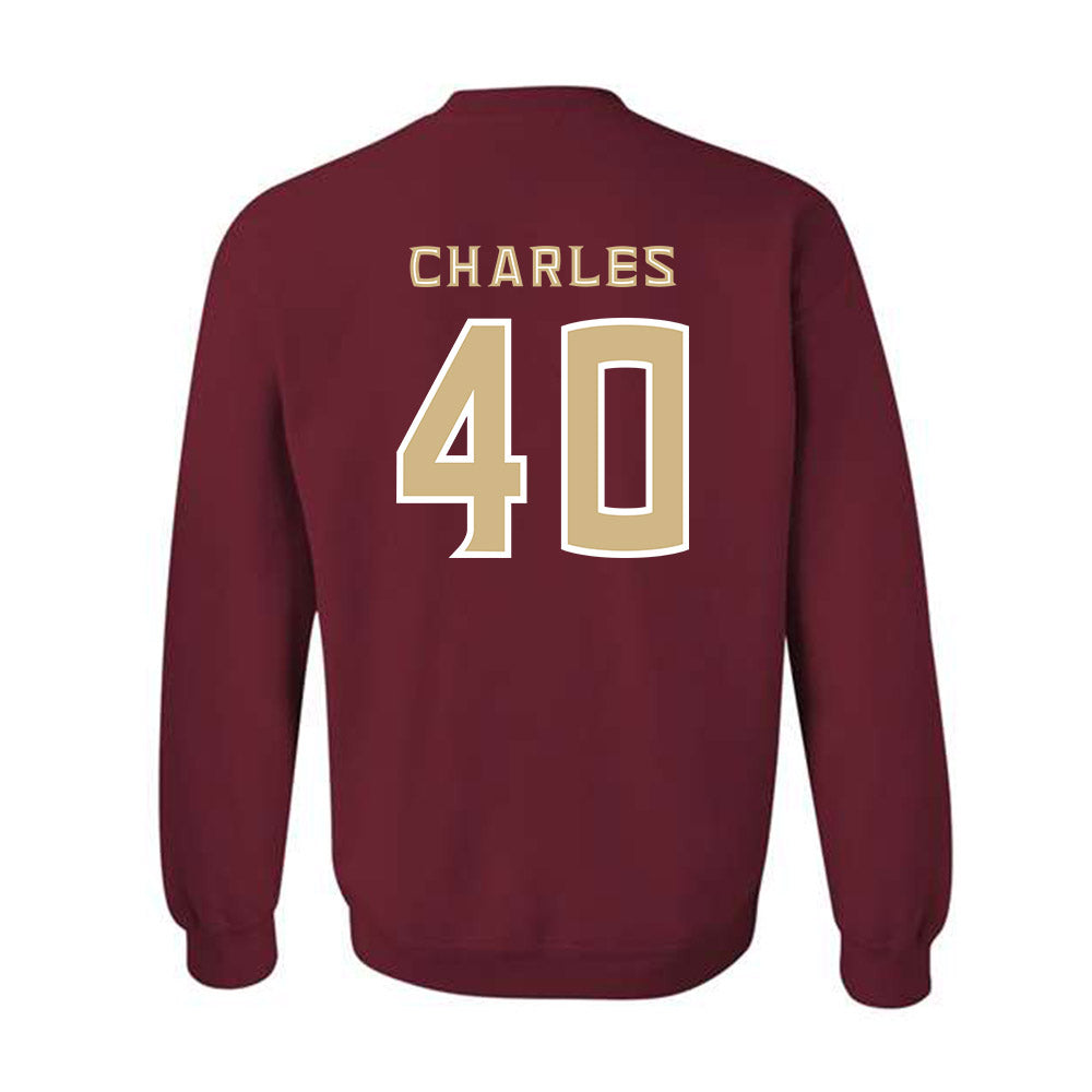 FSU - NCAA Baseball : Joseph Charles - Replica Shersey Crewneck Sweatshirt-1