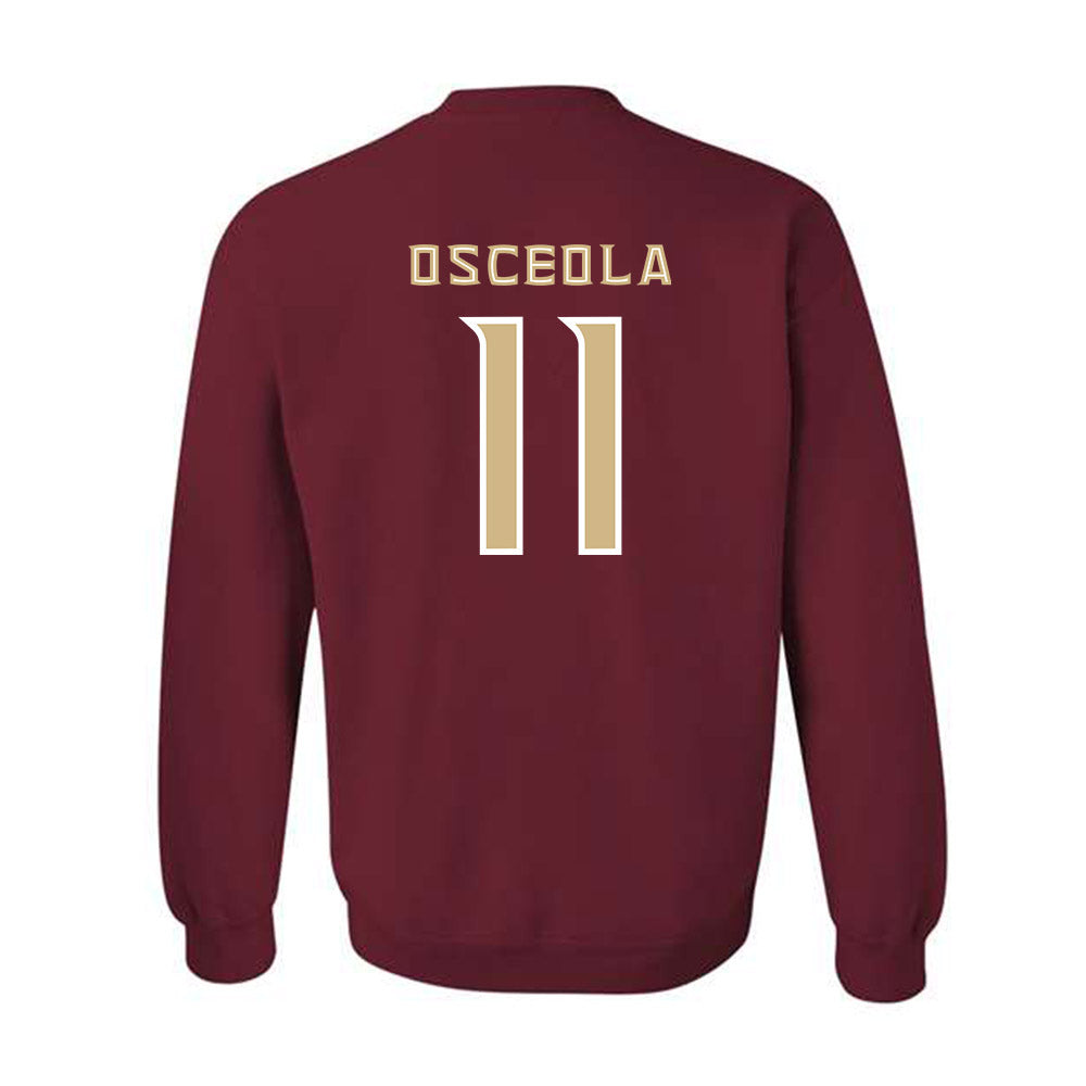 FSU - NCAA Men's Basketball : Xavier Osceola - Replica Shersey Crewneck Sweatshirt-1