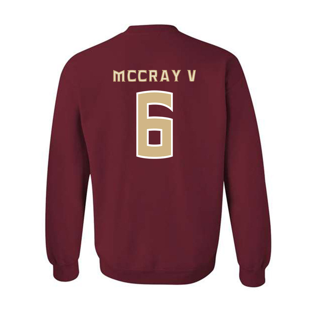 FSU - NCAA Men's Basketball : Robert McCray V - Replica Shersey Crewneck Sweatshirt-1