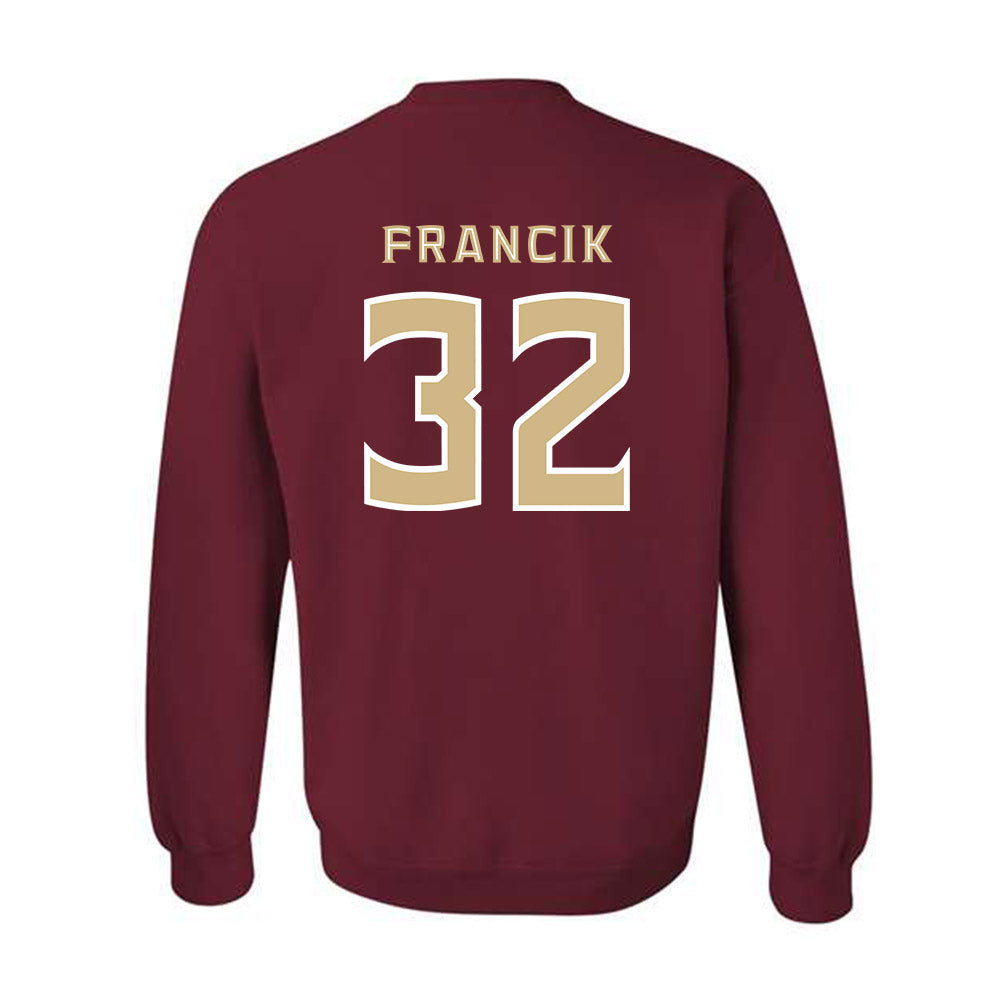 FSU - NCAA Softball : Jasmine Francik - Replica Shersey Crewneck Sweatshirt-1