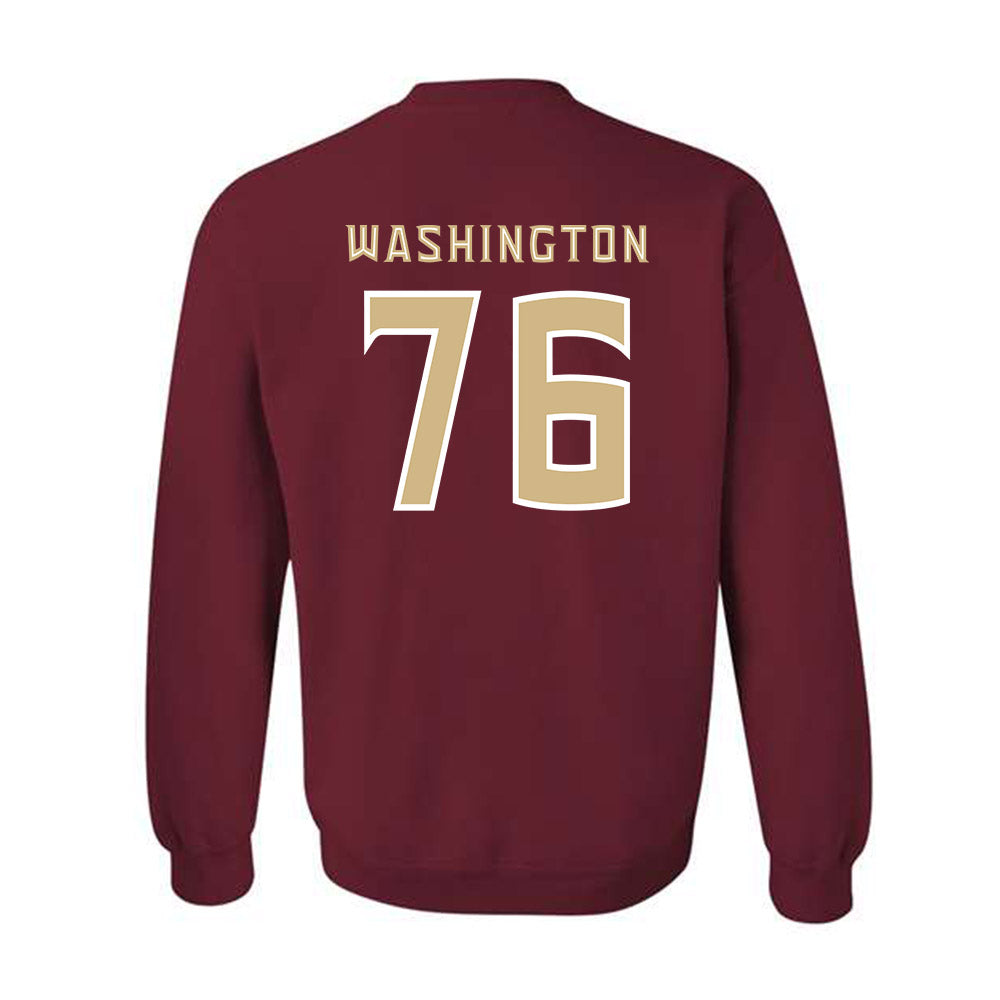 FSU - NCAA Football : Darius Washington - Replica Shersey Crewneck Sweatshirt-1