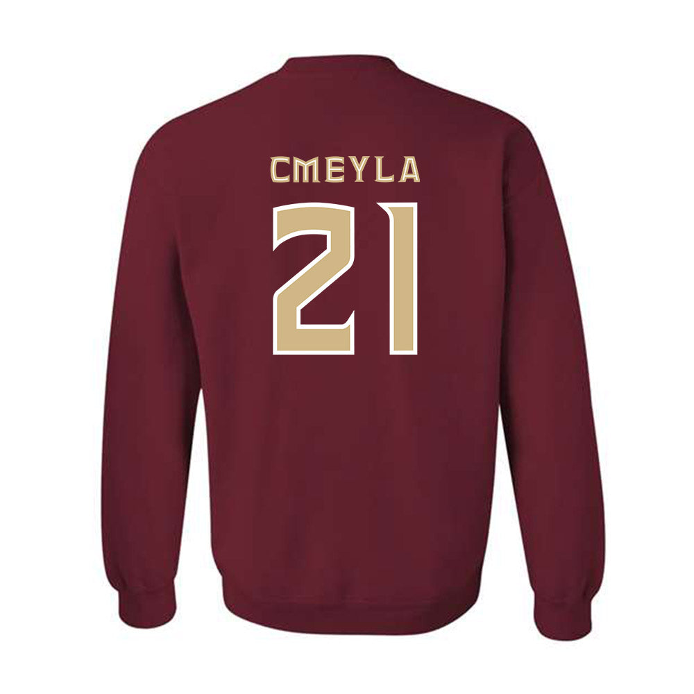 FSU - NCAA Baseball : Nathan Cmeyla - Replica Shersey Crewneck Sweatshirt-1