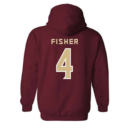 FSU - NCAA Baseball : Cal Fisher - Replica Shersey Hooded Sweatshirt-1