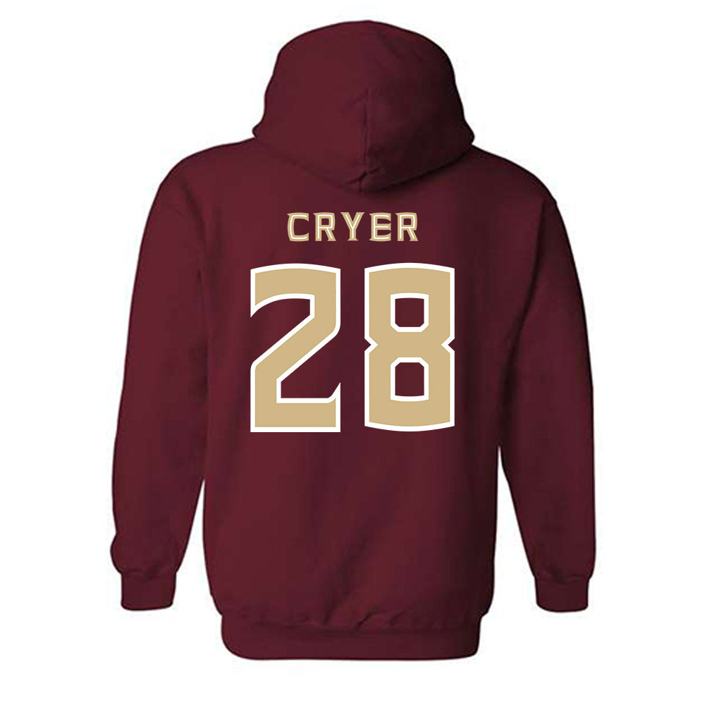 FSU - NCAA Football : Justin Cryer - Replica Shersey Hooded Sweatshirt-1