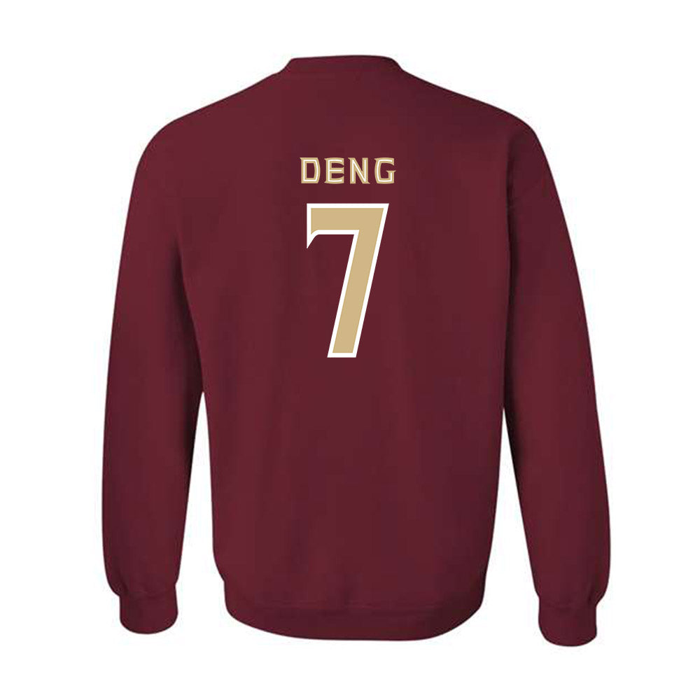 FSU - NCAA Men's Basketball : Jerry Deng - Replica Shersey Crewneck Sweatshirt-1