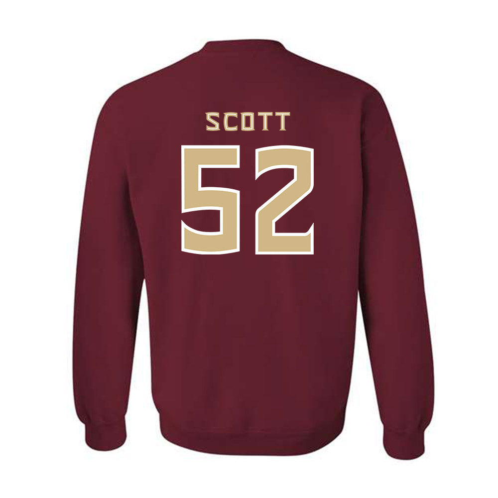 FSU - NCAA Football : Robert Scott - Replica Shersey Crewneck Sweatshirt-1