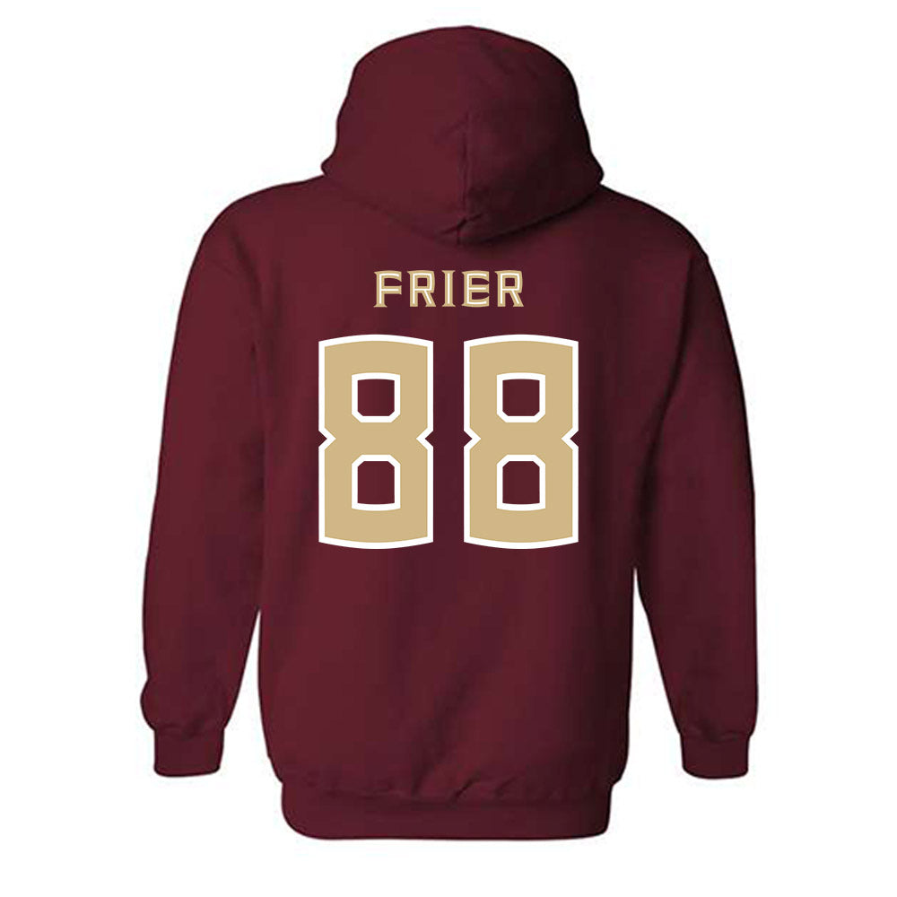 FSU - NCAA Football : Camdon Frier - Replica Shersey Hooded Sweatshirt-1