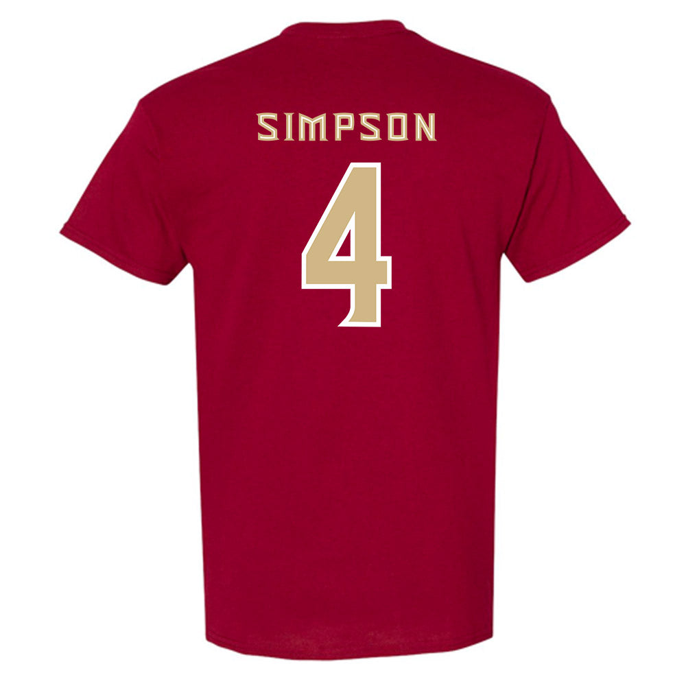 FSU - NCAA Men's Basketball : Jason Simpson - Replica Shersey T-Shirt-1