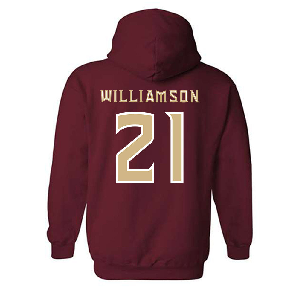 FSU - NCAA Football : Darion Williamson - Replica Shersey Hooded Sweatshirt-1