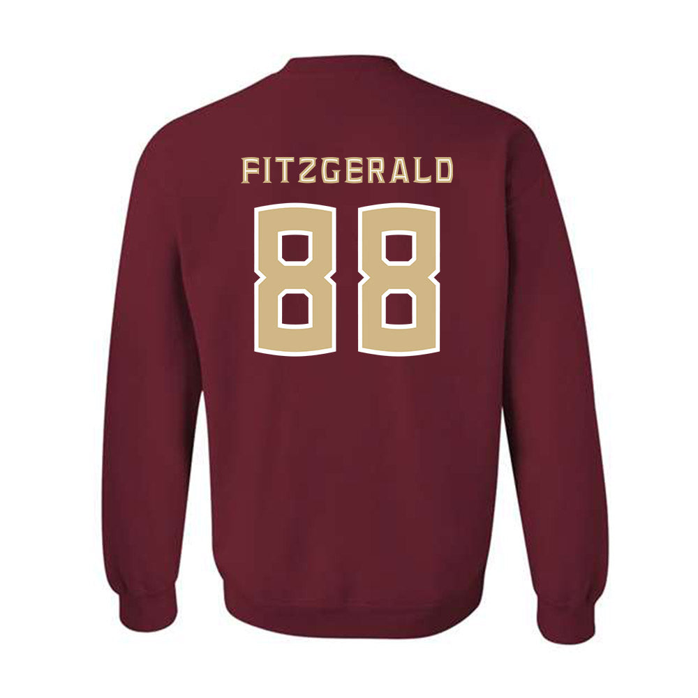 FSU - NCAA Football : Ryan Fitzgerald - Replica Shersey Crewneck Sweatshirt-1