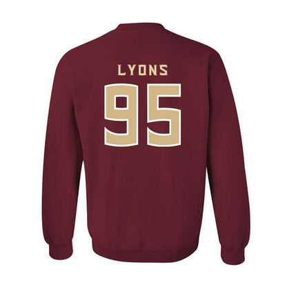 FSU - NCAA Football : Daniel Lyons - Replica Shersey Crewneck Sweatshirt-1