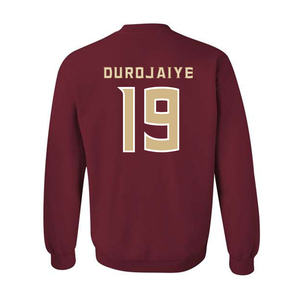 FSU - NCAA Football : Tomiwa Durojaiye - Replica Shersey Crewneck Sweatshirt-1