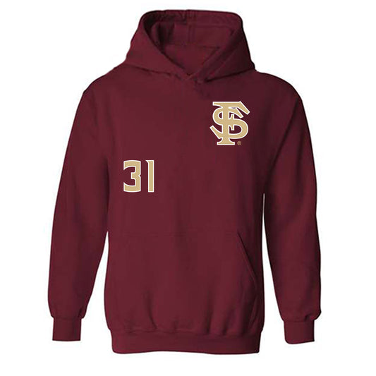 FSU - NCAA Baseball : Matthew Hoag - Replica Shersey Hooded Sweatshirt-0