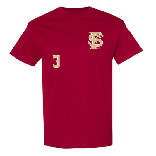 FSU - NCAA Baseball : Drew Faurot - Replica Shersey T-Shirt-0