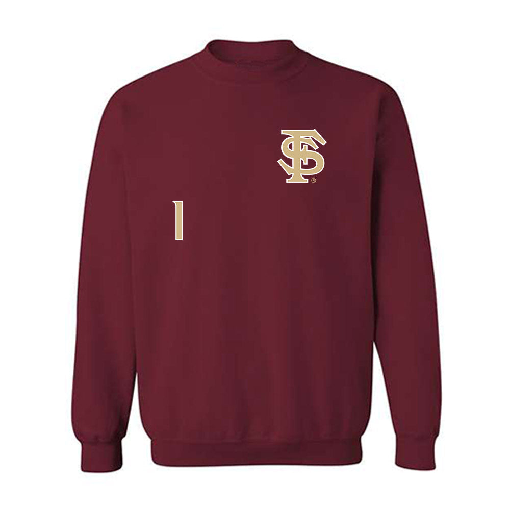 FSU - NCAA Softball : Hayley Griggs - Replica Shersey Crewneck Sweatshirt-0