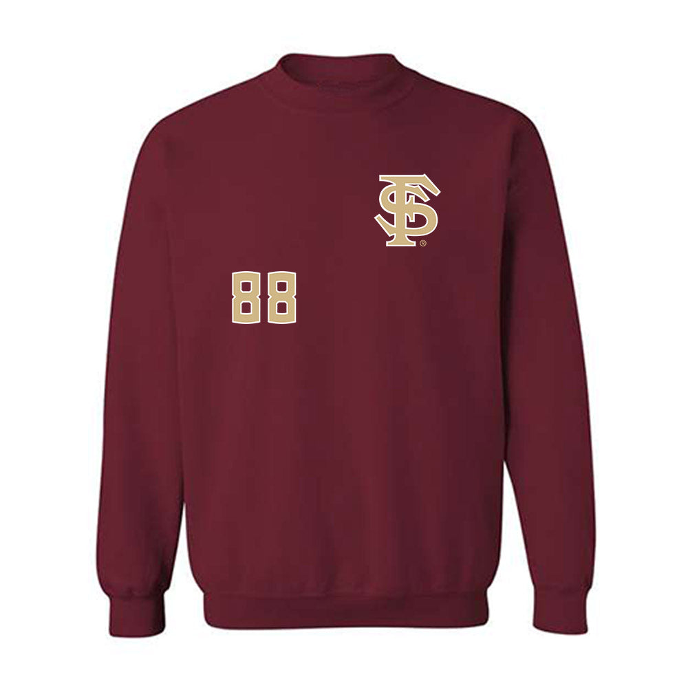 FSU - NCAA Football : Ryan Fitzgerald - Replica Shersey Crewneck Sweatshirt-0