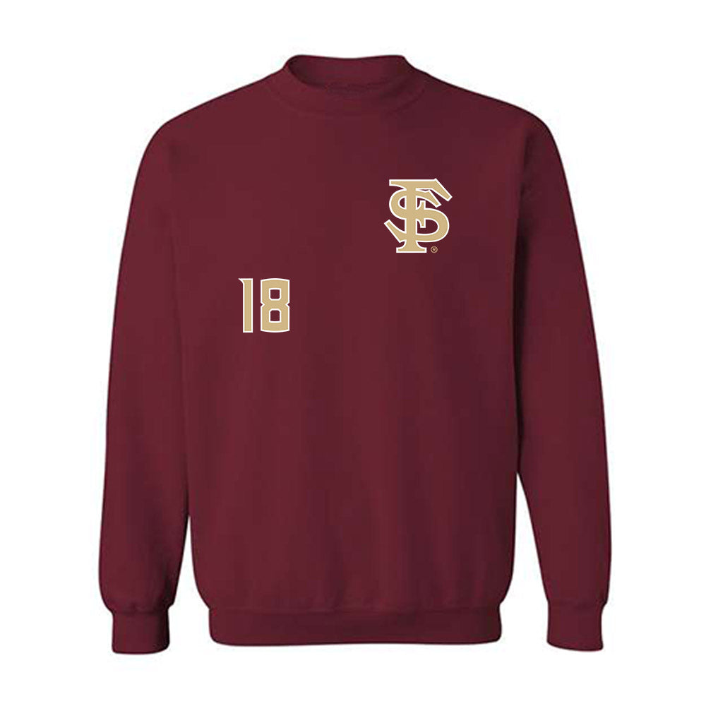 FSU - NCAA Women's Lacrosse : Ellie Miller - Replica Shersey Crewneck Sweatshirt-0