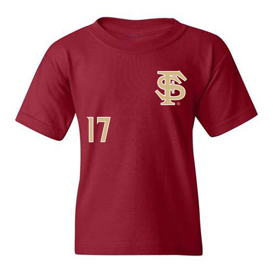 FSU - NCAA Women's Soccer : Amelia Van Zanten - Replica Shersey Youth T-Shirt-0