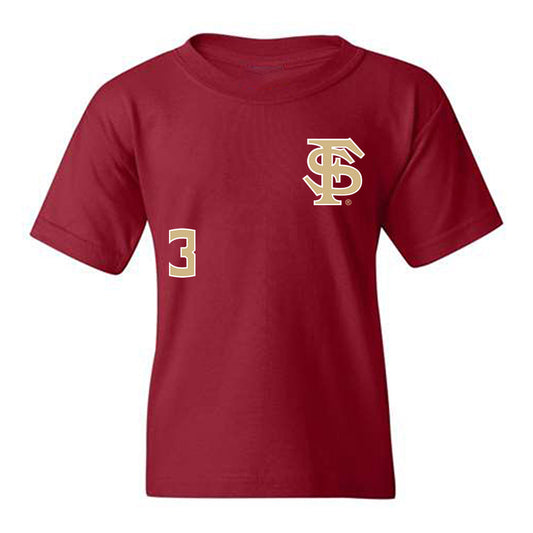 FSU - NCAA Baseball : Drew Faurot - Replica Shersey Youth T-Shirt-0