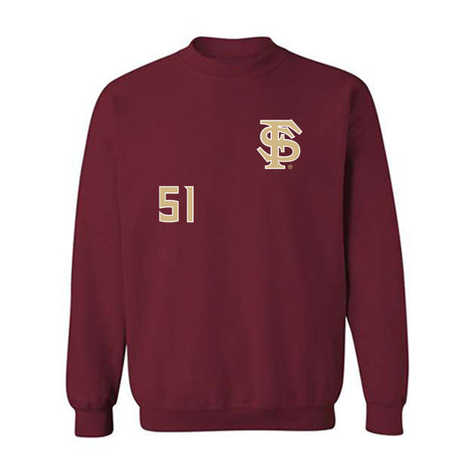 FSU - NCAA Softball : Michaela Edenfield - Replica Shersey Crewneck Sweatshirt-0