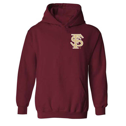 FSU - NCAA Men's Swimming & Diving : Liam O Connor - Replica Shersey Hooded Sweatshirt-0