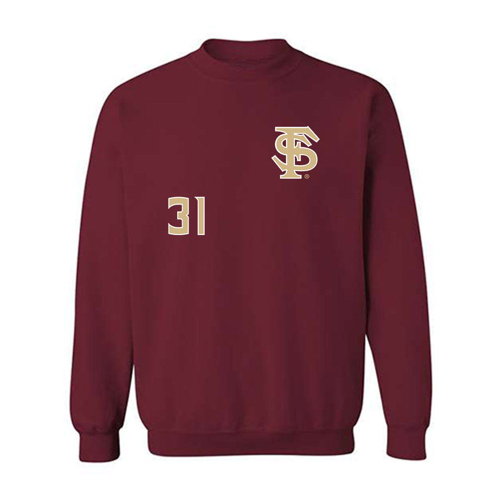 FSU - NCAA Baseball : Braxton Varnes - Replica Shersey Crewneck Sweatshirt-0