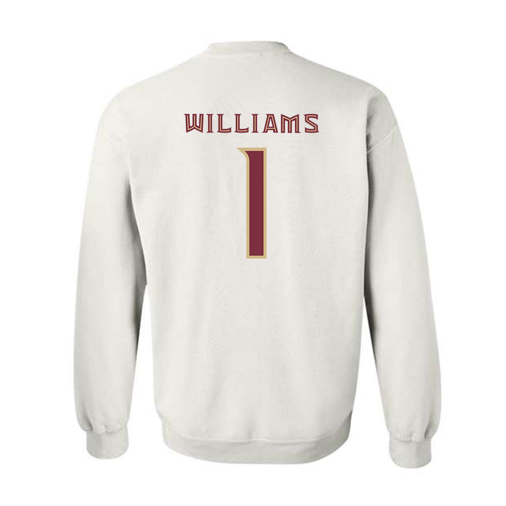 FSU - NCAA Baseball : Chase Williams - Replica Shersey Crewneck Sweatshirt-1