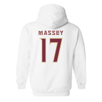 FSU - NCAA Beach Volleyball : Myriah Massey - Replica Shersey Hooded Sweatshirt