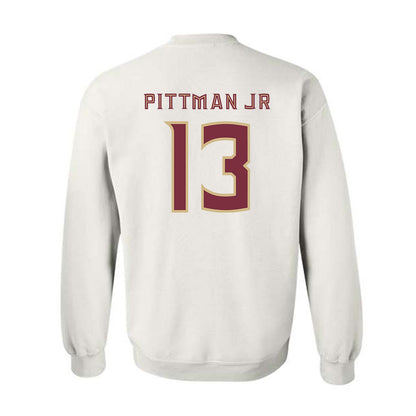 FSU - NCAA Football : Randy Pittman Jr - Replica Shersey Crewneck Sweatshirt-1