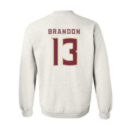 FSU - NCAA Women's Soccer : Mya Brandon - Replica Shersey Crewneck Sweatshirt-1