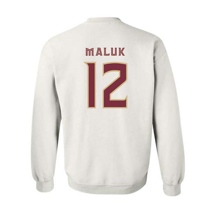 FSU - NCAA Men's Basketball : Alier Maluk - Replica Shersey Crewneck Sweatshirt-1