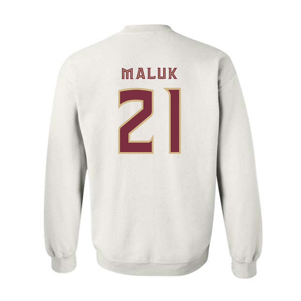 FSU - NCAA Men's Basketball : Alier Maluk - Replica Shersey Crewneck Sweatshirt