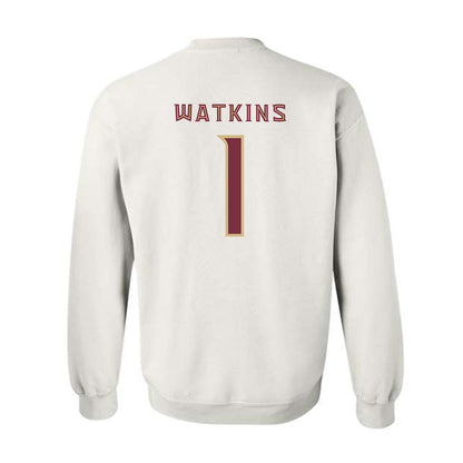 FSU - NCAA Men's Basketball : Jamir Watkins - Replica Shersey Crewneck Sweatshirt