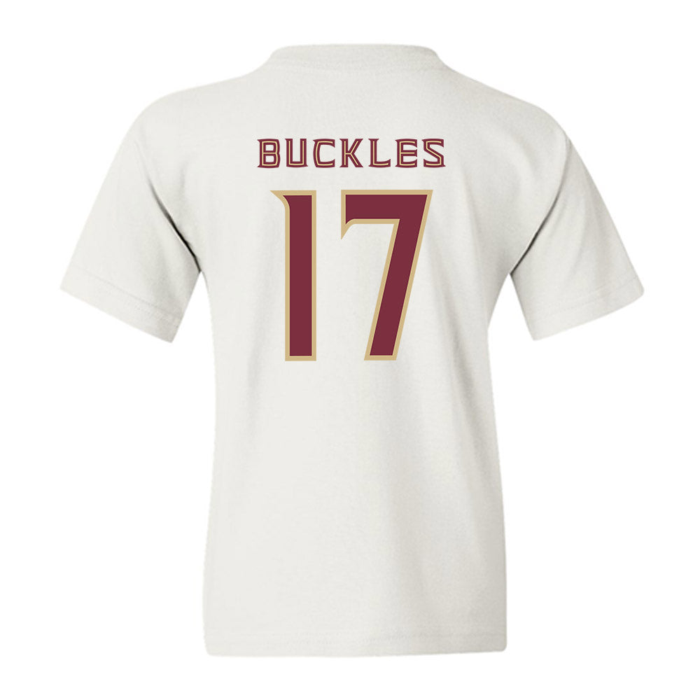 FSU - NCAA Baseball : Charlie Buckles - Replica Shersey Youth T-Shirt-1