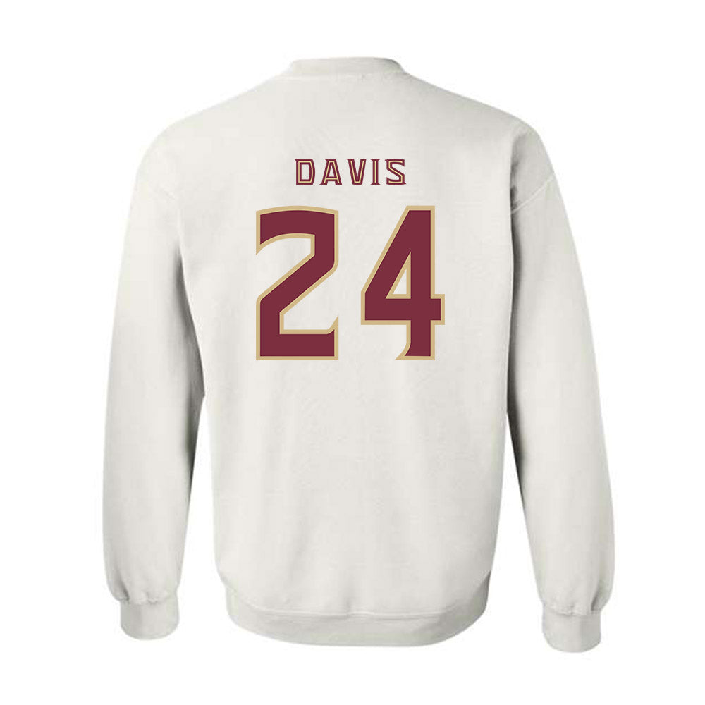 FSU - NCAA Women's Basketball : Pania Davis - Replica Shersey Crewneck Sweatshirt-1
