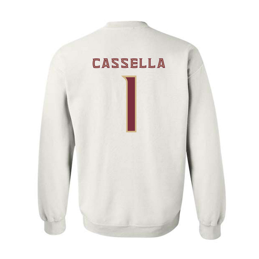 FSU - NCAA Women's Lacrosse : Sienna Cassella - Replica Shersey Crewneck Sweatshirt-1