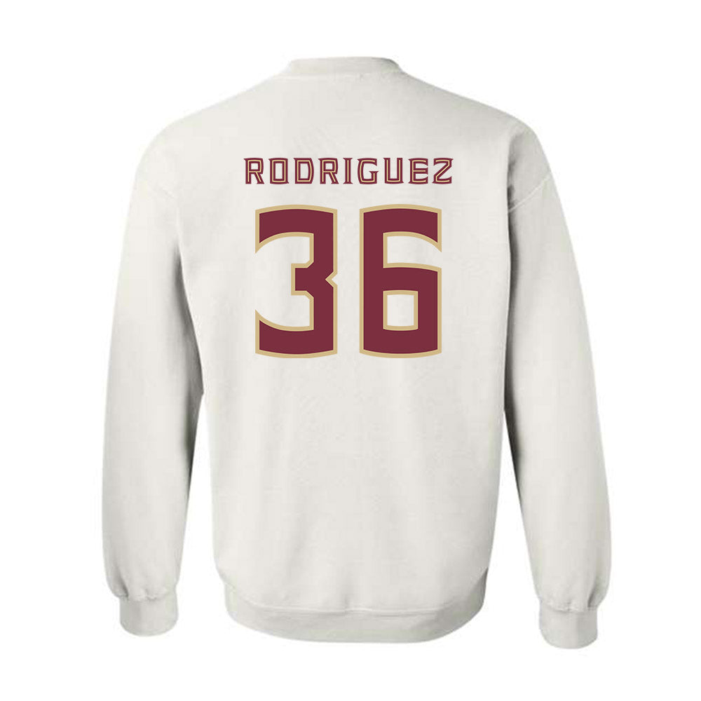 FSU - NCAA Baseball : Mookie Rodriguez - Replica Shersey Crewneck Sweatshirt-1