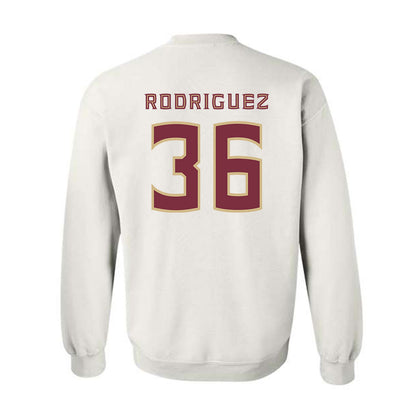 FSU - NCAA Baseball : Mookie Rodriguez - Replica Shersey Crewneck Sweatshirt-1