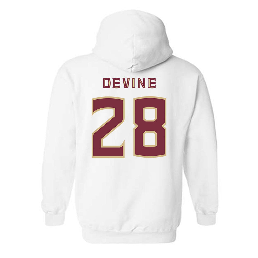 FSU - NCAA Women's Lacrosse : Aine Devine - Replica Shersey Hooded Sweatshirt-1