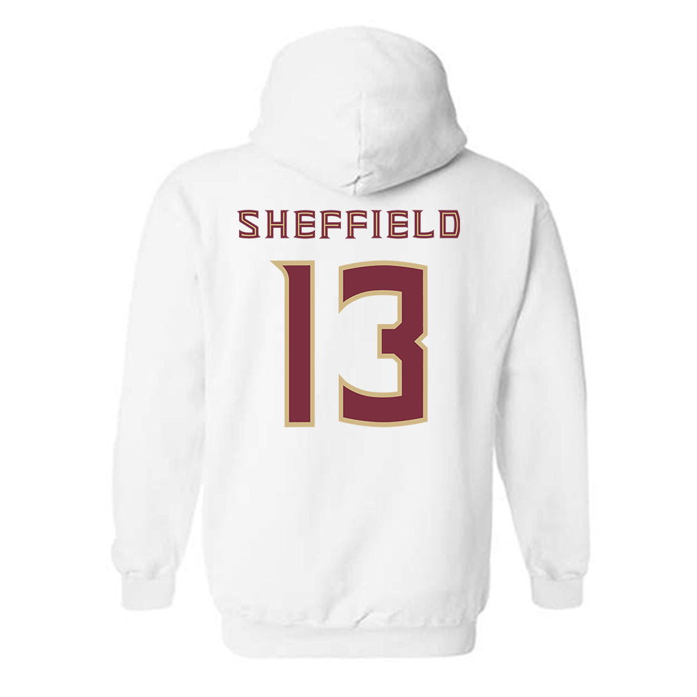 FSU - NCAA Baseball : Noah Sheffield - Replica Shersey Hooded Sweatshirt