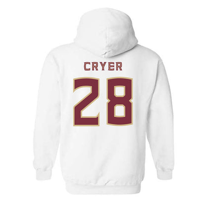 FSU - NCAA Football : Justin Cryer - Replica Shersey Hooded Sweatshirt