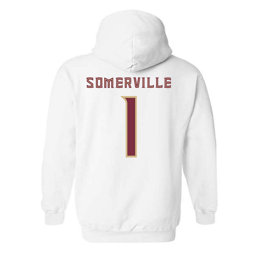 FSU - NCAA Men's Basketball : Martin Somerville - Replica Shersey Hooded Sweatshirt-1