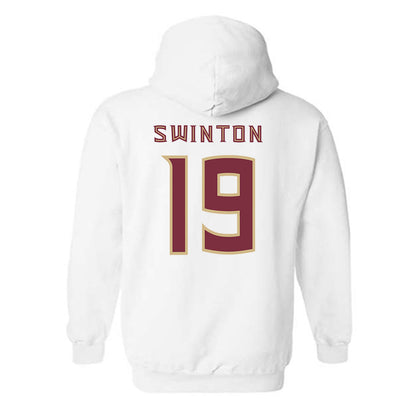 FSU - NCAA Men's Basketball : AJ Swinton - Replica Shersey Hooded Sweatshirt-1