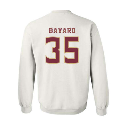 FSU - NCAA Baseball : Will Bavaro - Replica Shersey Crewneck Sweatshirt-1