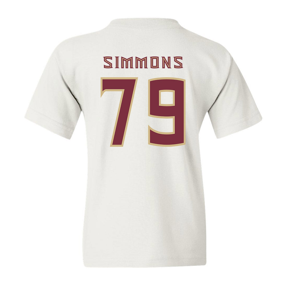 FSU - NCAA Football : Lucas Simmons - Replica Shersey Youth T-Shirt