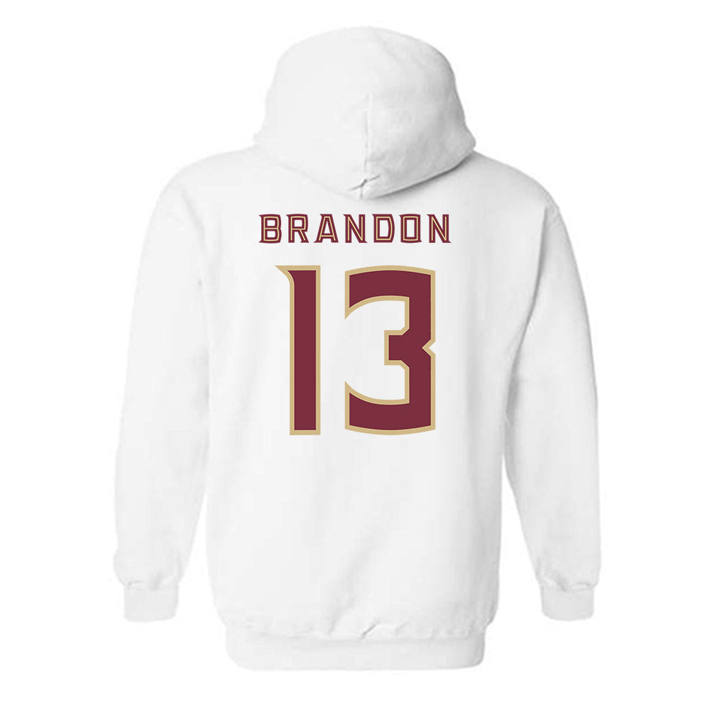 FSU - NCAA Women's Soccer : Mya Brandon - Replica Shersey Hooded Sweatshirt-1