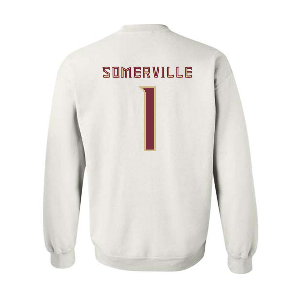 FSU - NCAA Men's Basketball : Martin Somerville - Replica Shersey Crewneck Sweatshirt-1