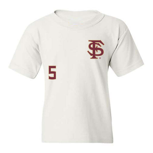 FSU - NCAA Baseball : Chase Williams - Replica Shersey Youth T-Shirt-0